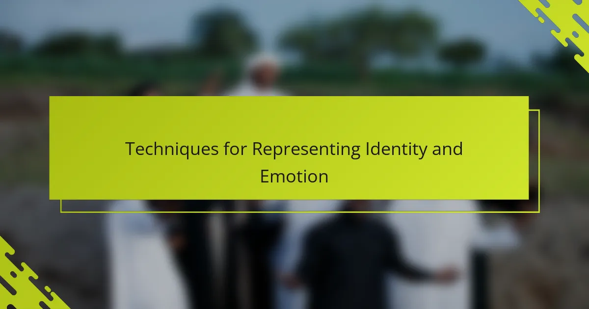 Techniques for Representing Identity and Emotion