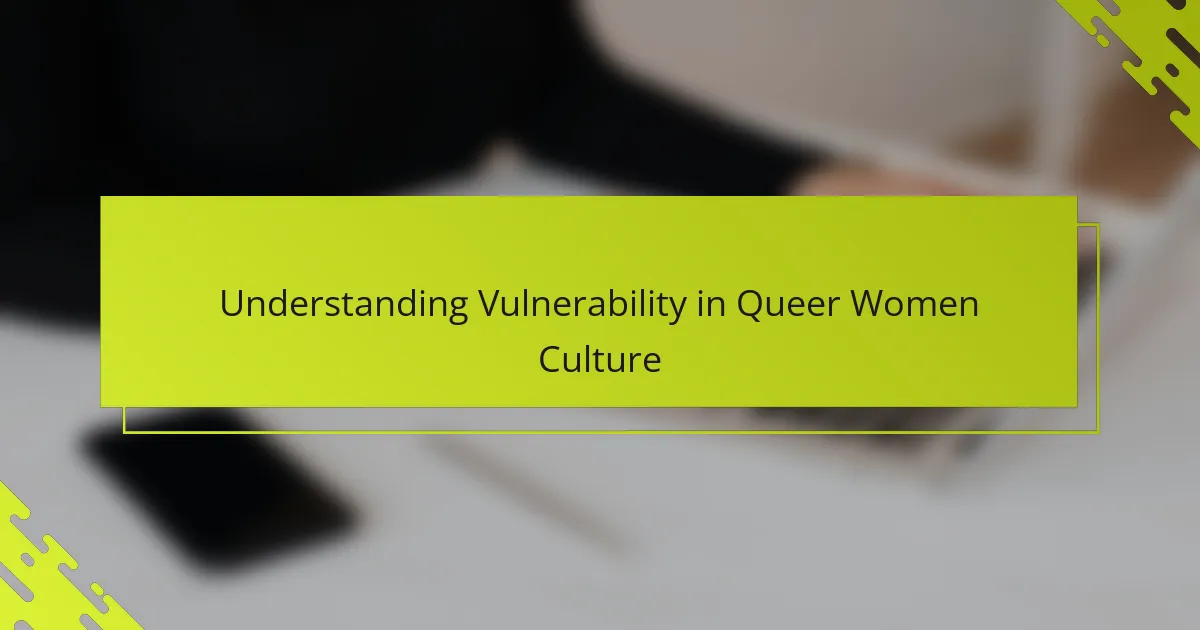 Understanding Vulnerability in Queer Women Culture
